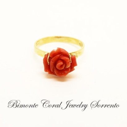 "Red Rose" Coral Ring