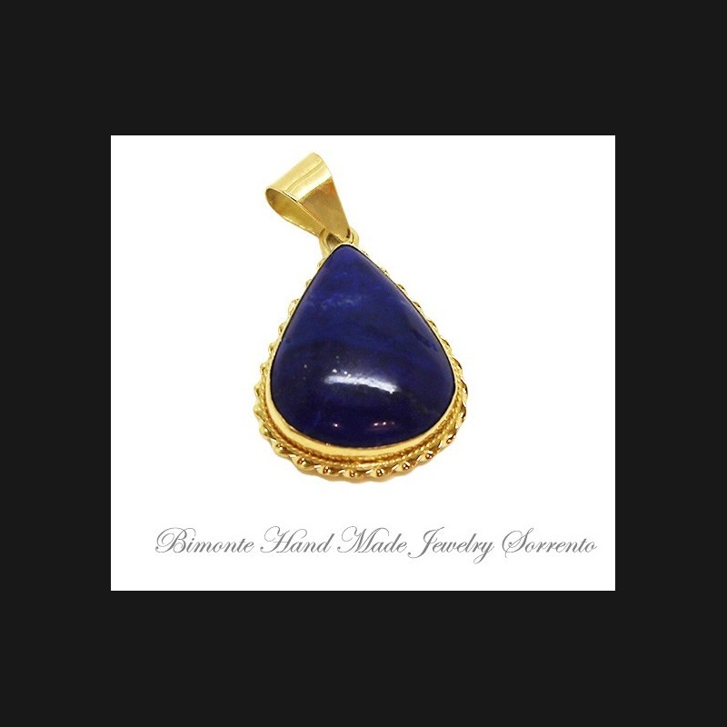 "Starry Night" Lapis Lazuli Stone Pendant