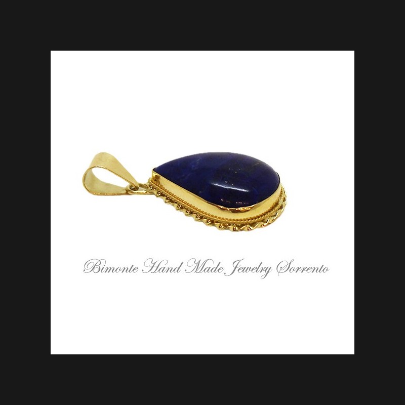 "Starry Night" Lapis Lazuli Stone Pendant