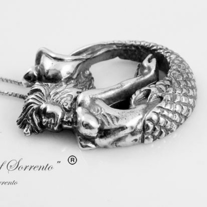 "The Mermaid of Sorrento" Silver Necklace