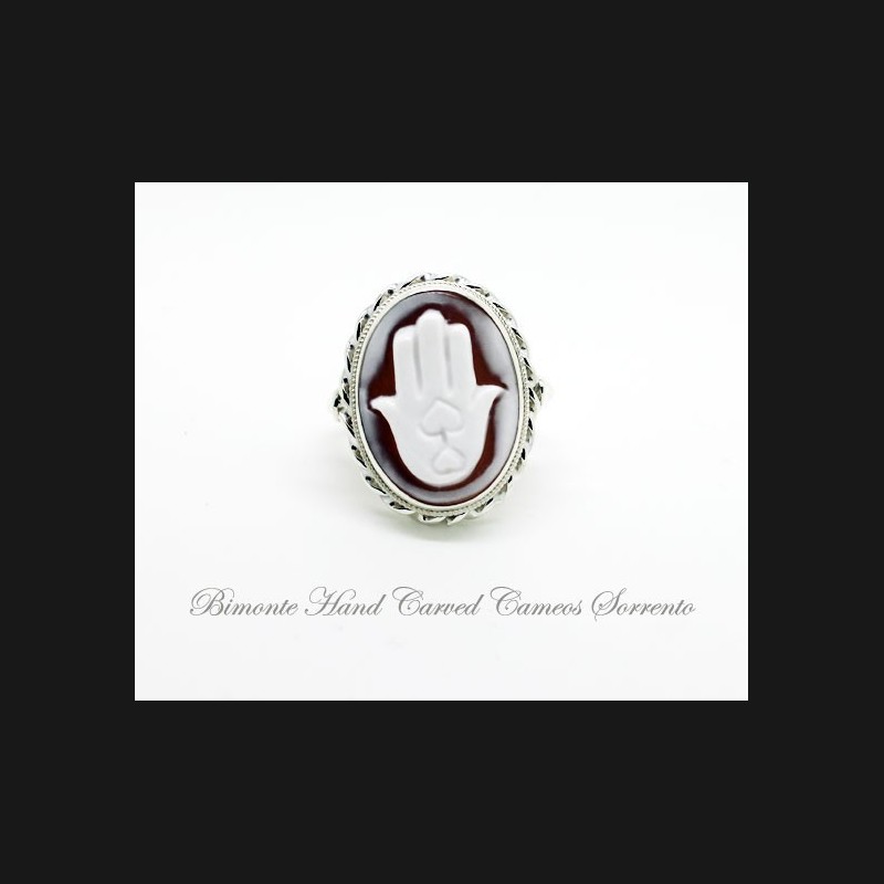 "Hamsa" Cameo Ring