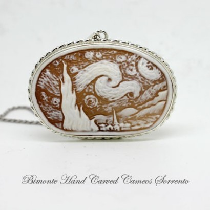 "Starry Starry Night" Cameo necklace