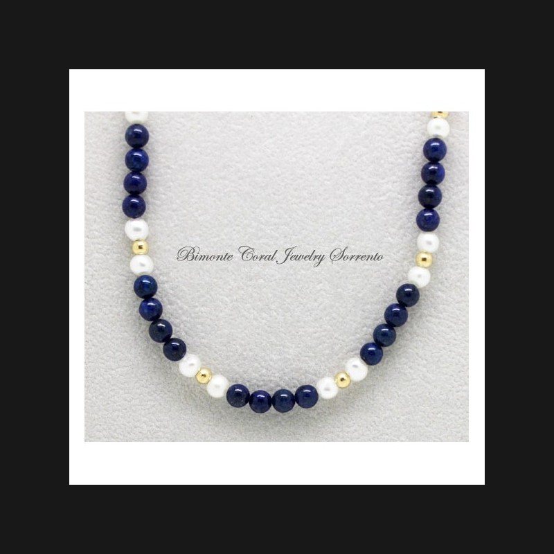 "Amalfi Coast Blue" Lapis Lazuli Necklace