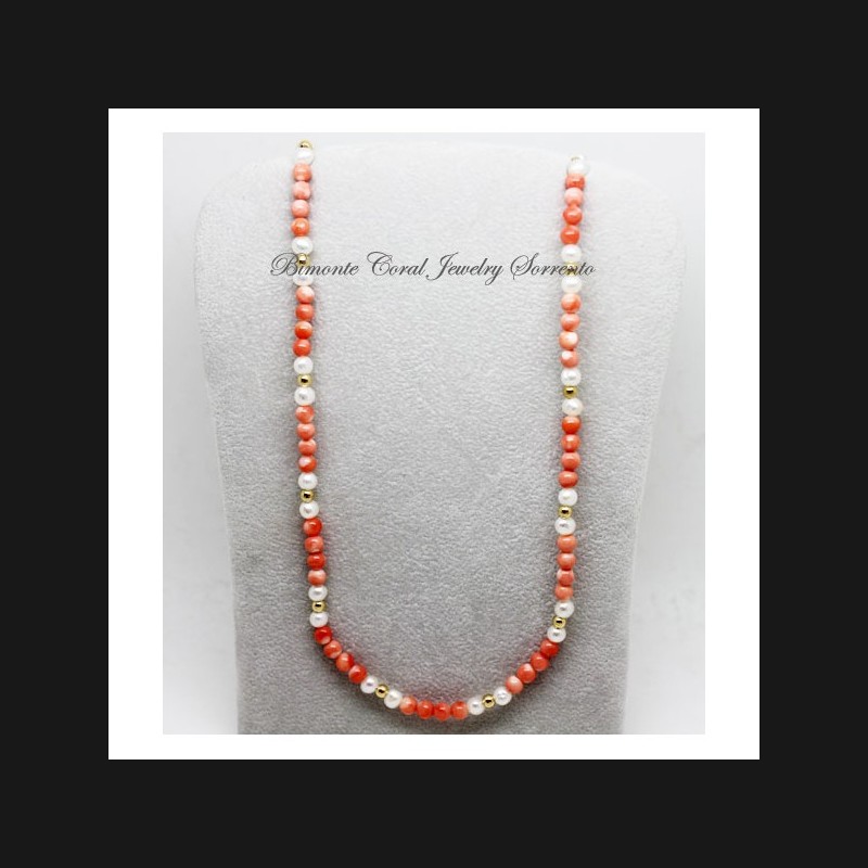 "Amalfi Coast Pink" Coral Necklace