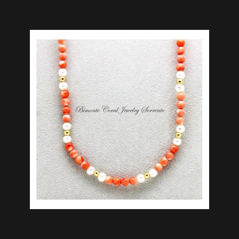 "Amalfi Coast Pink" Coral Necklace