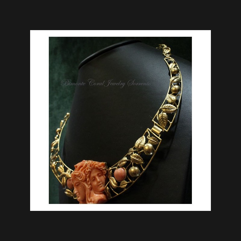 "Adam and Eve" Coral Necklace