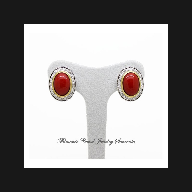 "Splendidi" Red Italian Coral Earrings