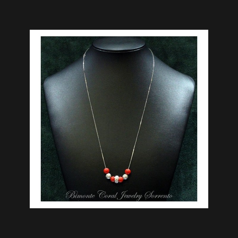 "Emilia" Red Coral Necklace