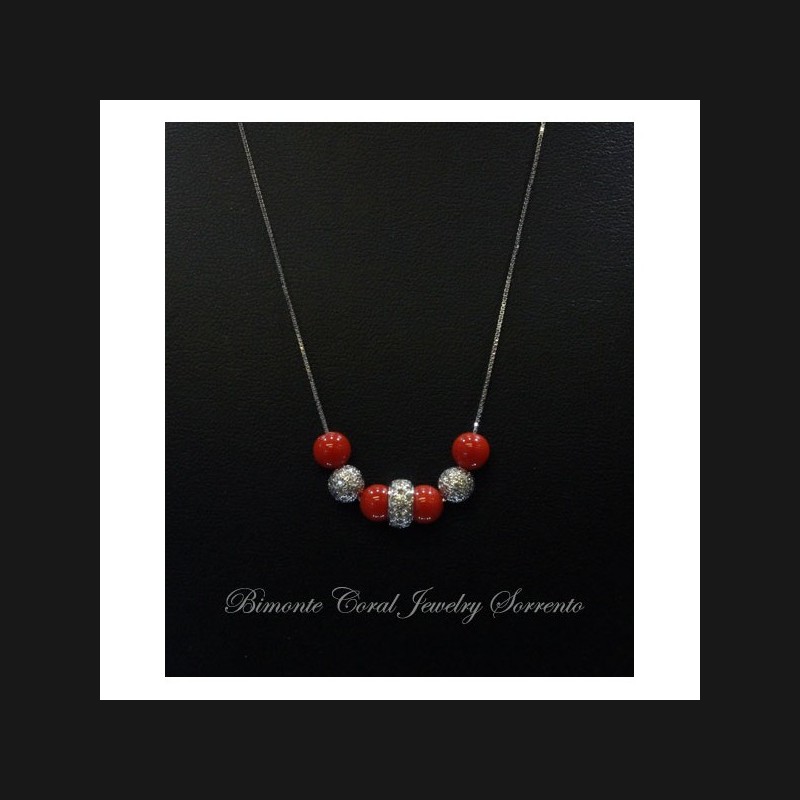 "Emilia" Red Coral Necklace