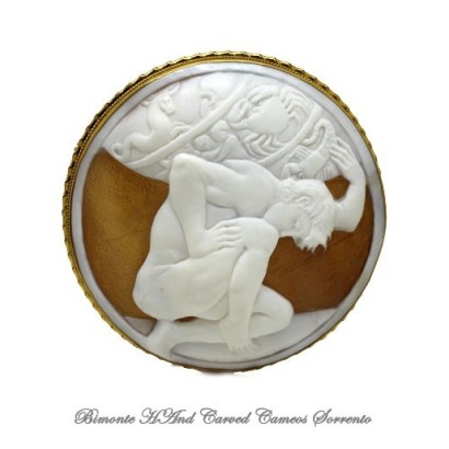 "Atlas" Cameo Brooch and Pendant