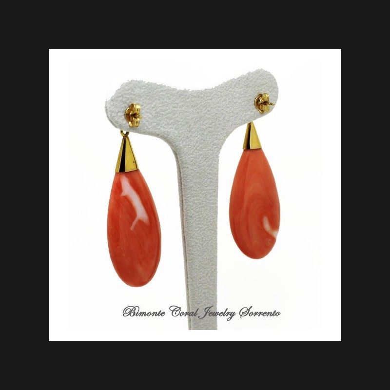 "Le Gocce" Coral Earrings