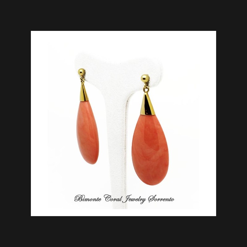 "Le Gocce" Coral Earrings