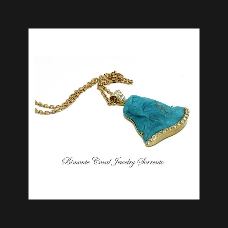 "The legend of The Eagle" Turquoise Stone Necklace