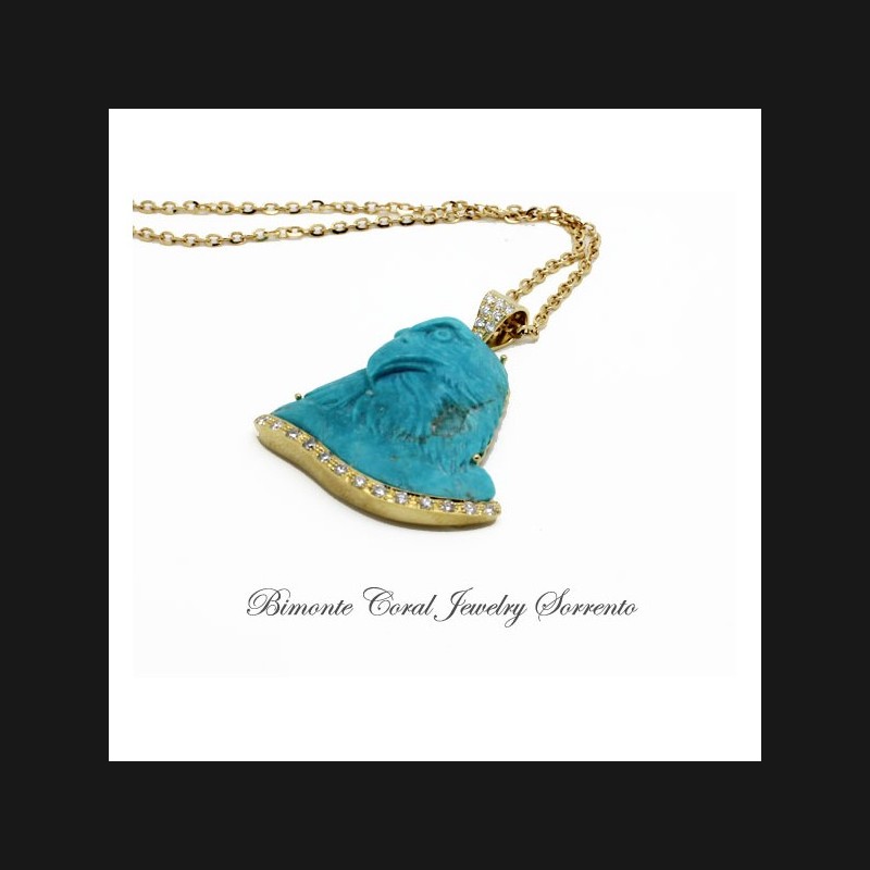 "The legend of The Eagle" Turquoise Stone Necklace