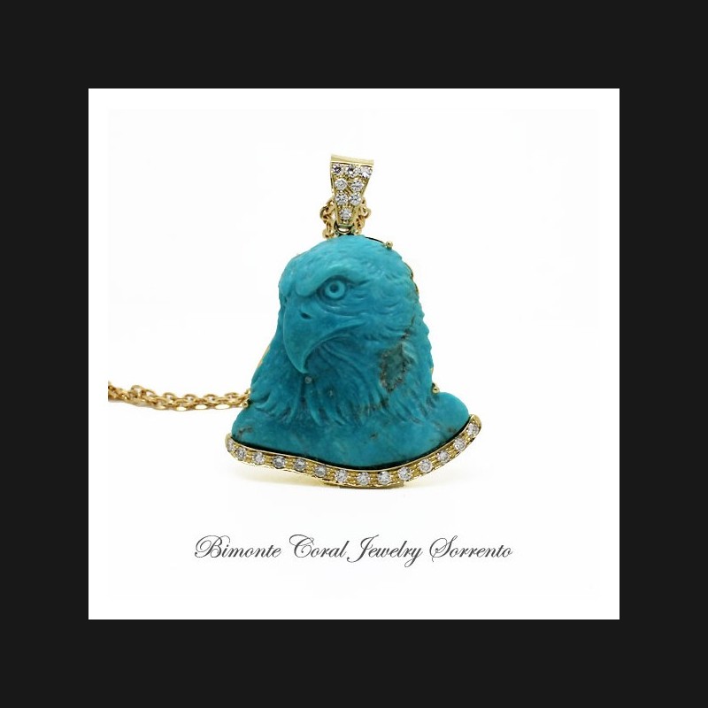 "The legend of The Eagle" Turquoise Stone Necklace