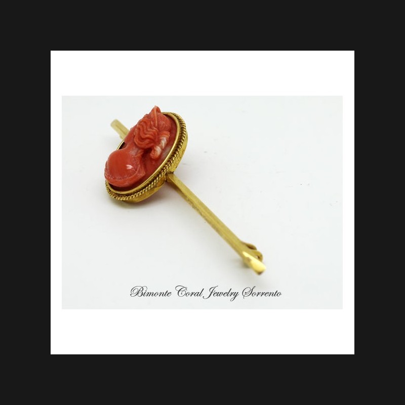 "Venus" Antique Coral Brooch