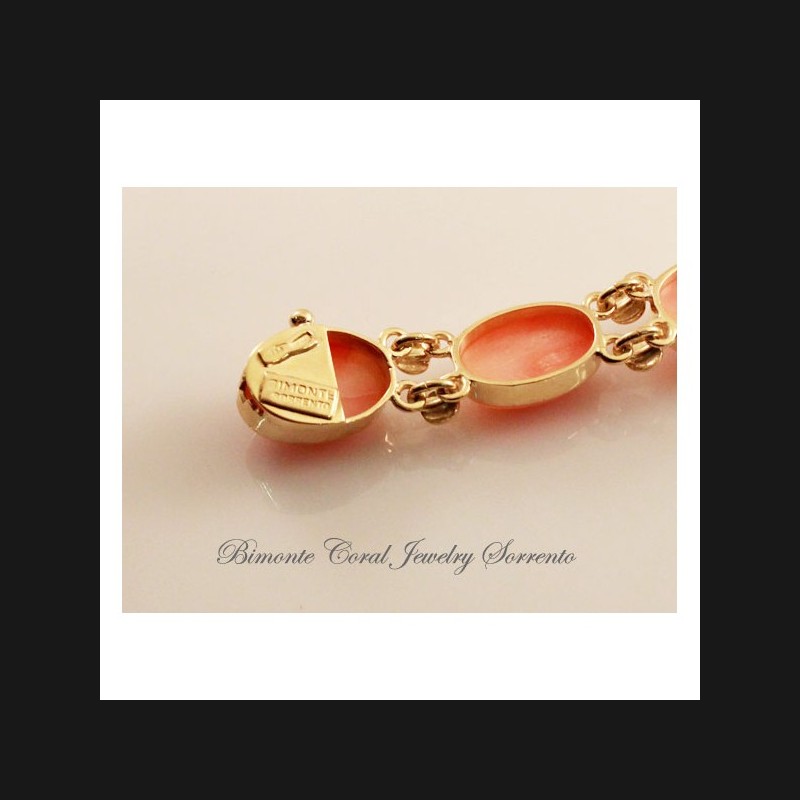 "Roma" Pink Coral Bracelet