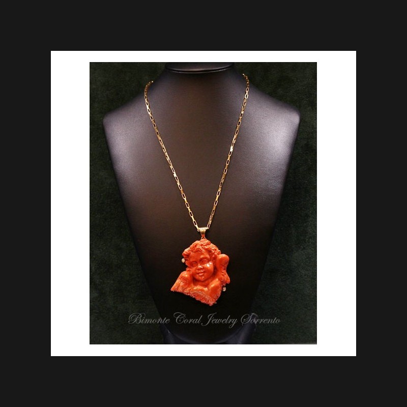 The Guardian Angel Coral Necklace