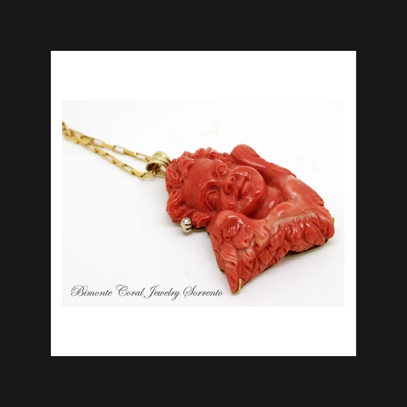 The Guardian Angel Coral Necklace