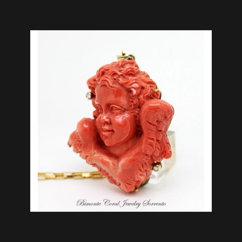 The Guardian Angel Coral Necklace