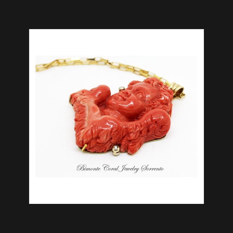 The Guardian Angel Coral Necklace