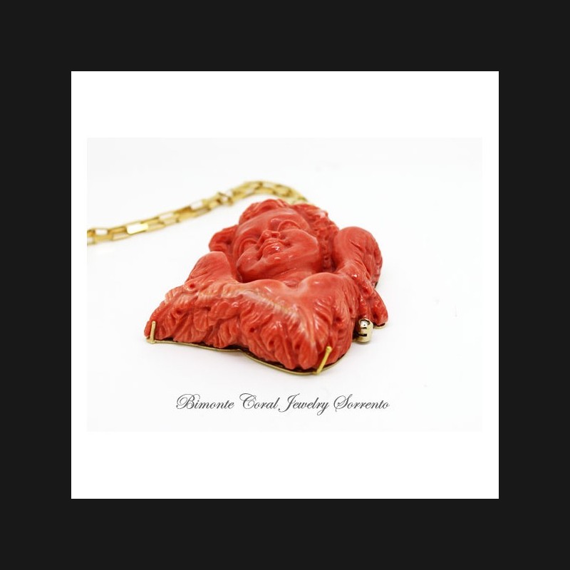 The Guardian Angel Coral Necklace