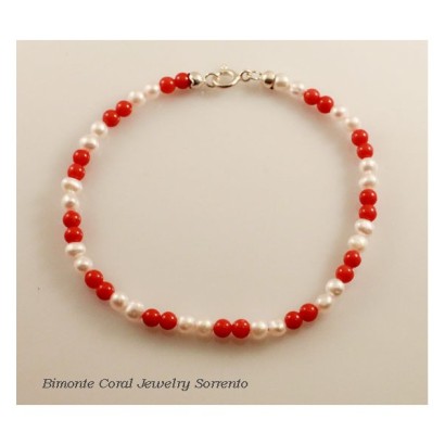 Fashion 2024 bracelet pearl coral gemstone bangle charm