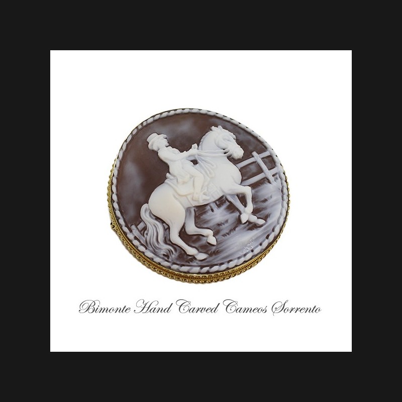 "Dressage"Cameo Brooch And Pendant