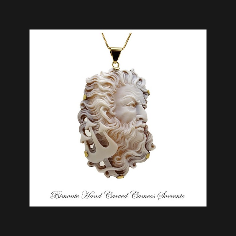 ''Poseidone'' Cameo Necklace