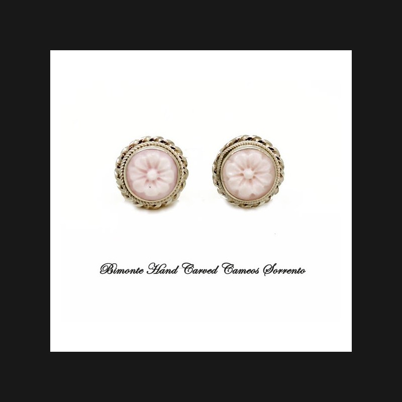 "Flower of Joy" Cameo Earrings