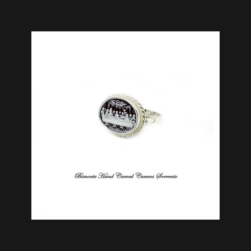 "Last Supper" Miniature Cameo Ring