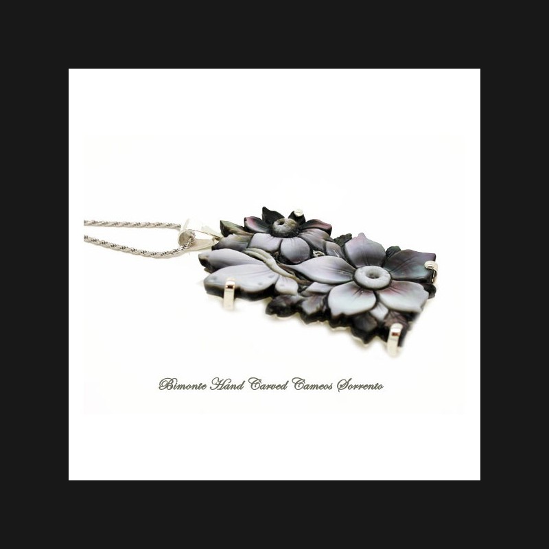 "Night Flowers" Cameo Necklace