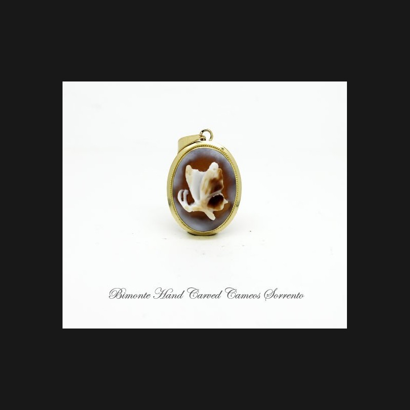 "Papillon" Cameo Pendant