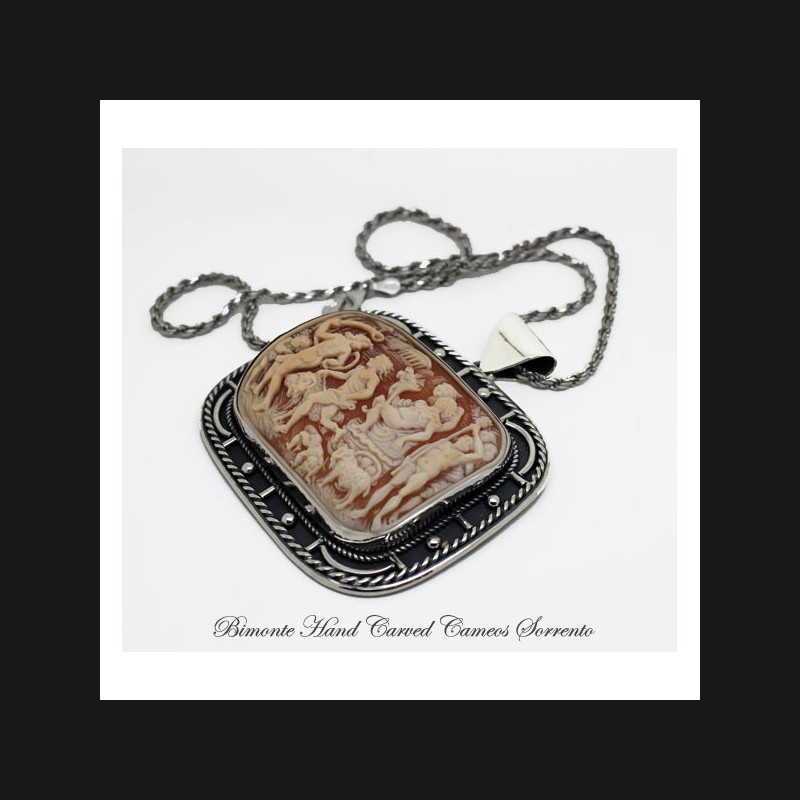 "Il Carro di Cerere" Cameo Necklace