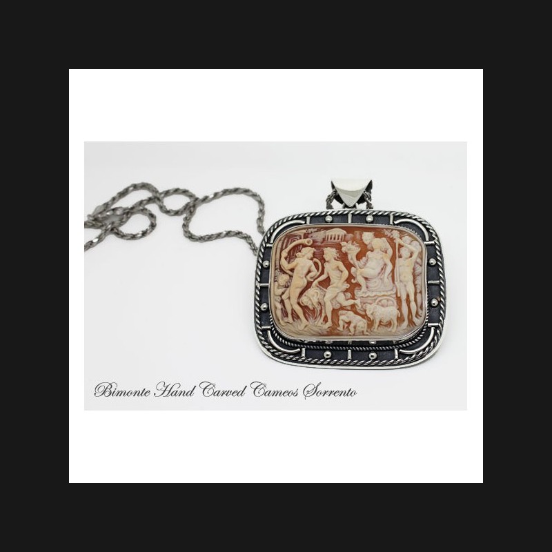 "Il Carro di Cerere" Cameo Necklace