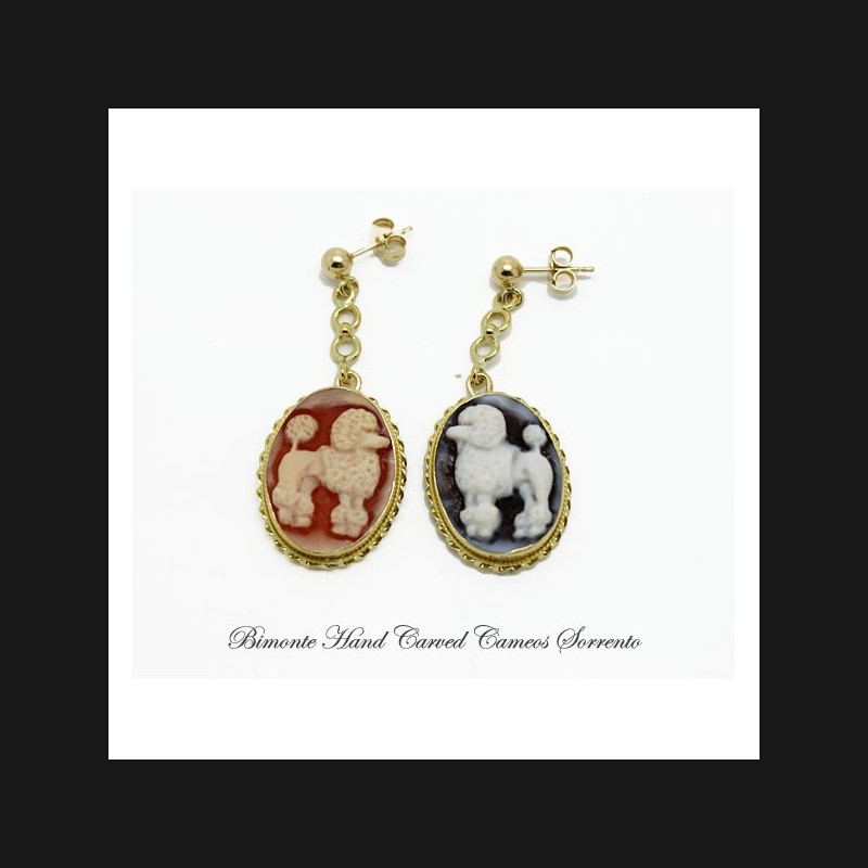 "Puddle" Cameo Earrings