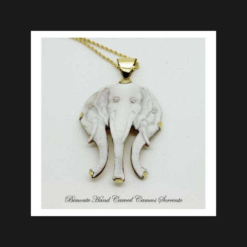 "Elefanti" Cameo Necklace