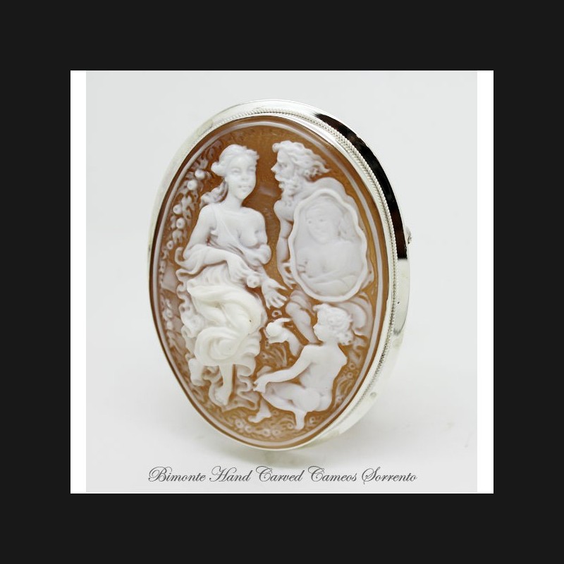 "The Story of the Beauty" Cameo Brooch and Pendant