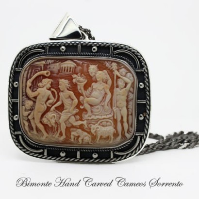 "Il Carro di Cerere" Cameo Necklace