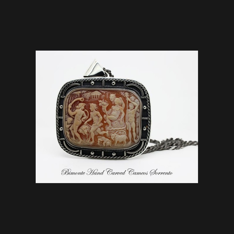 "Il Carro di Cerere" Cameo Necklace