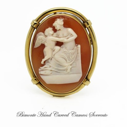 "Venus and Love" Antique Cameo