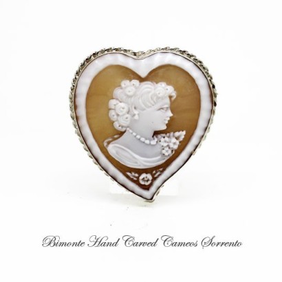 "In My Heart" Cameo Brooch and Pendant