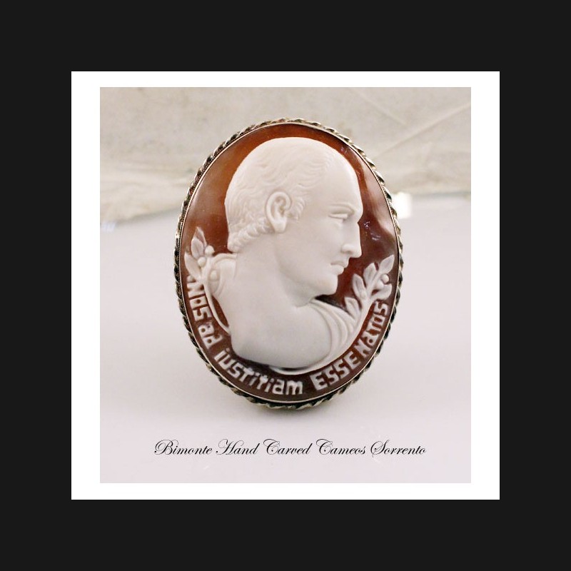 "Cicerone" Cameo Brooch and Pendant