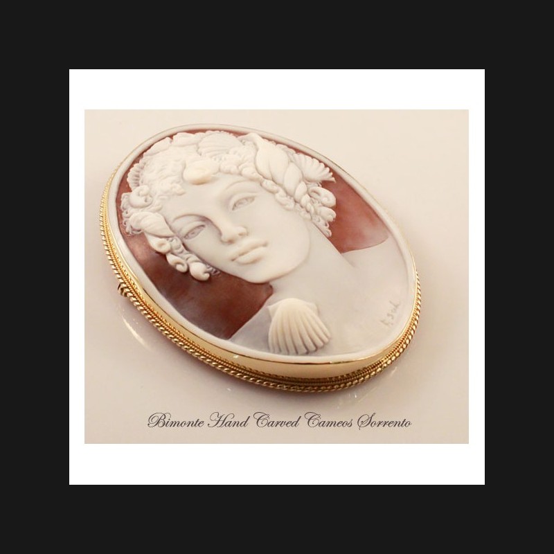 "A Mermaid" Cameo Brooch and Pendant