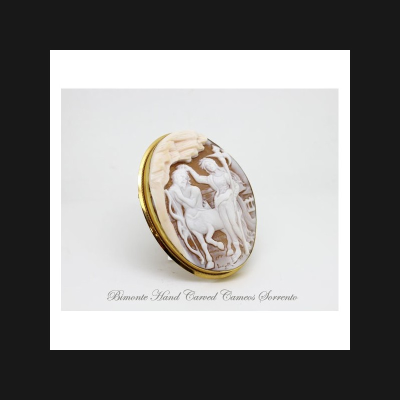 Minerva and the Centaur Cameo Brooch and Pendant