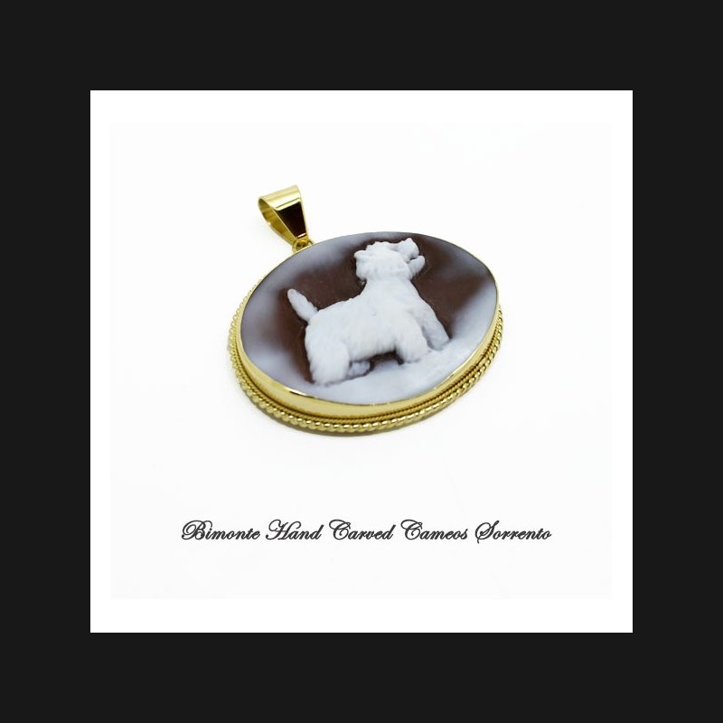 "West Highland Terrier" Cameo Pendant