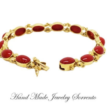 ''Roma'' Red Coral Bracelet