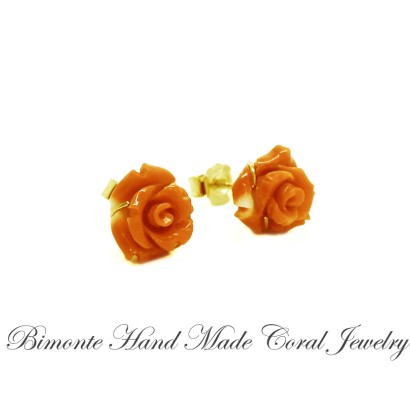 Little Roses Coral Earrings