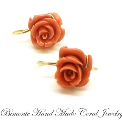 "Roses"Coral Earrings