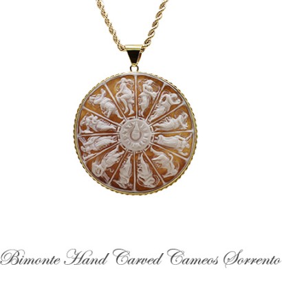 ''Hours Of The Day'' Cameo Necklace